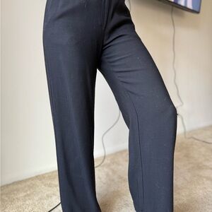 Classic Blue Wide-Leg Pants